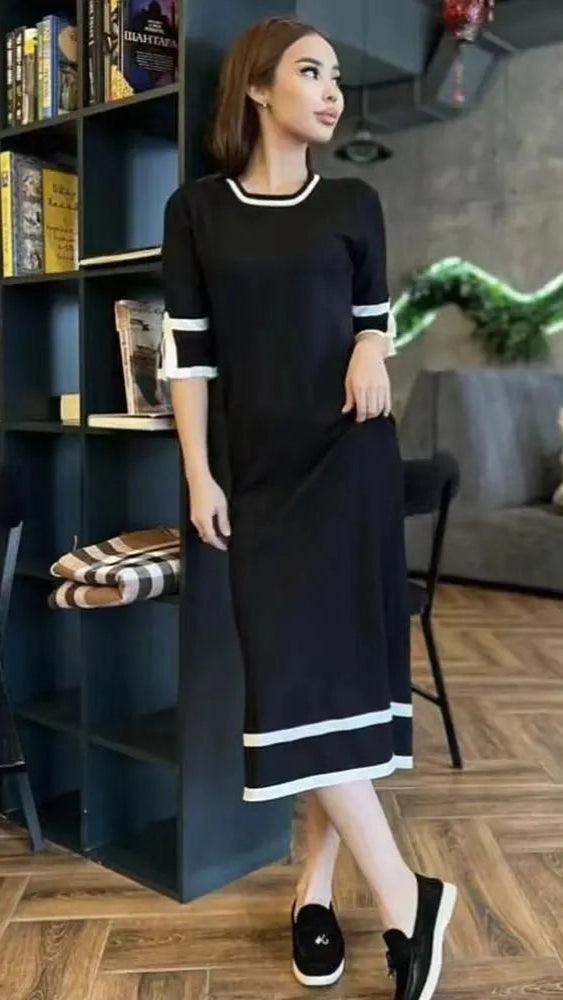 Black And White Winter Dress FC1363