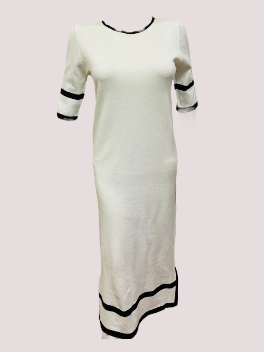 Black And White Winter Dress FC1363