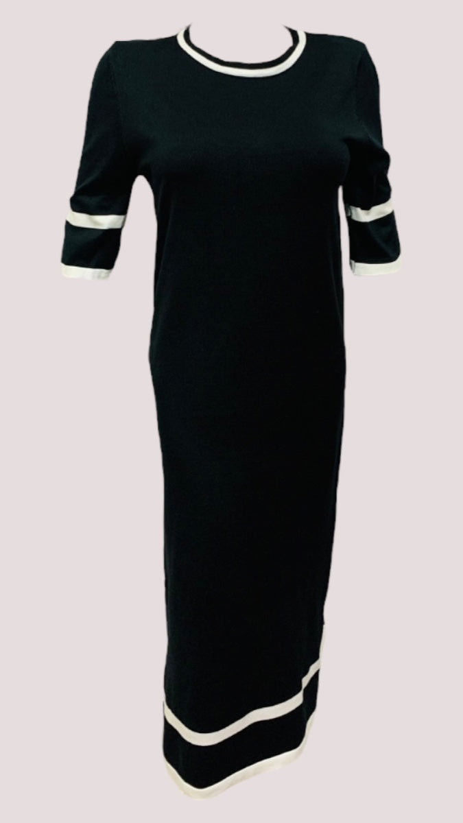 Black And White Winter Dress FC1363