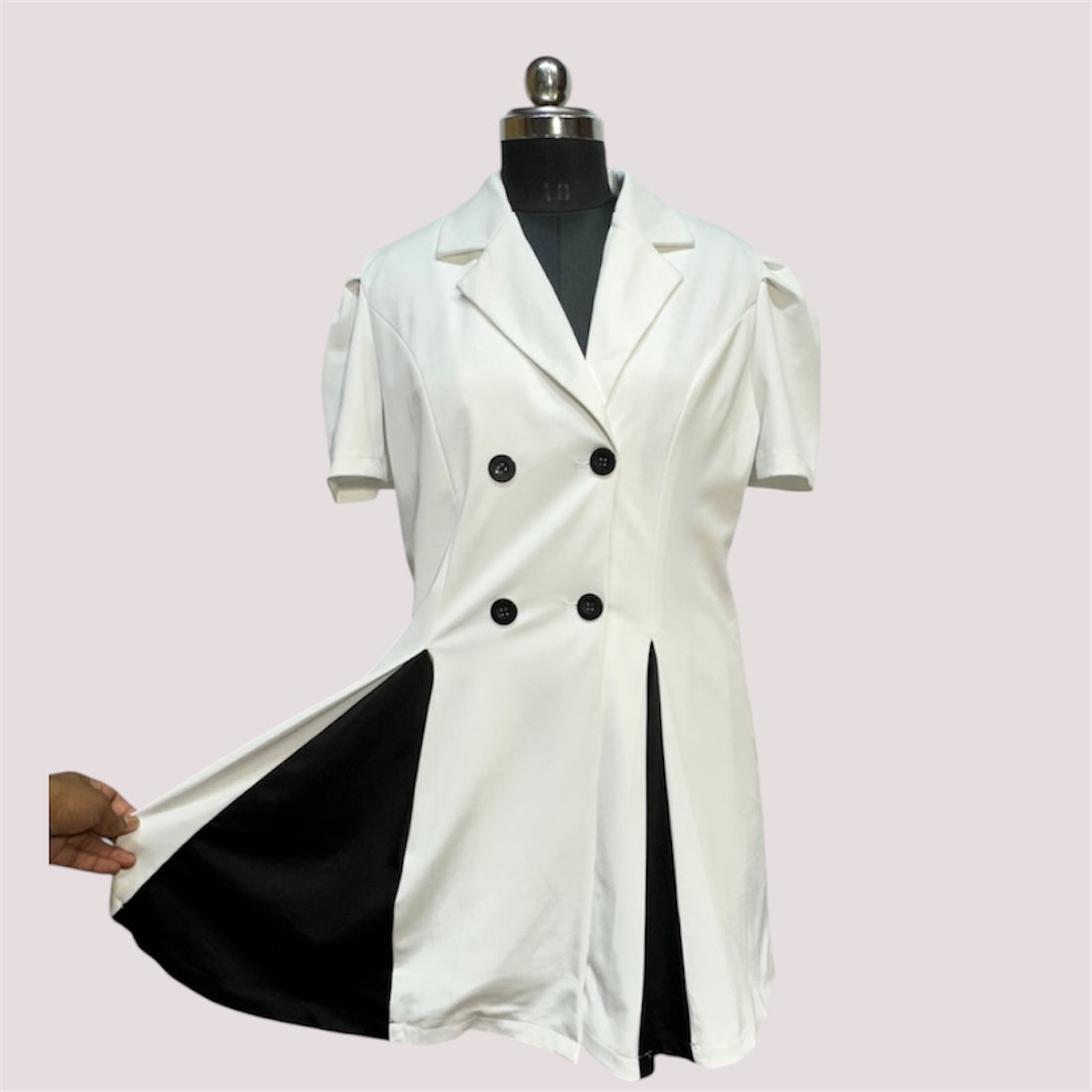 FC Black & White Tuxedo Dress