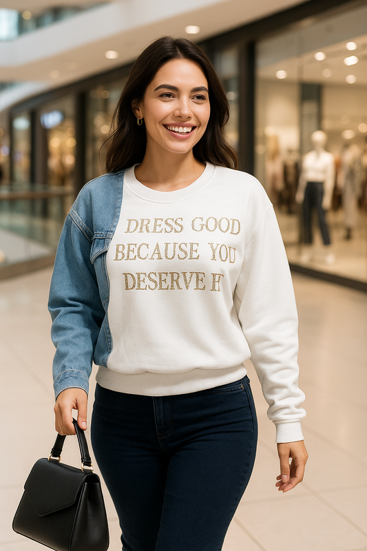 One Hand Denim Sweatshirt FC1543