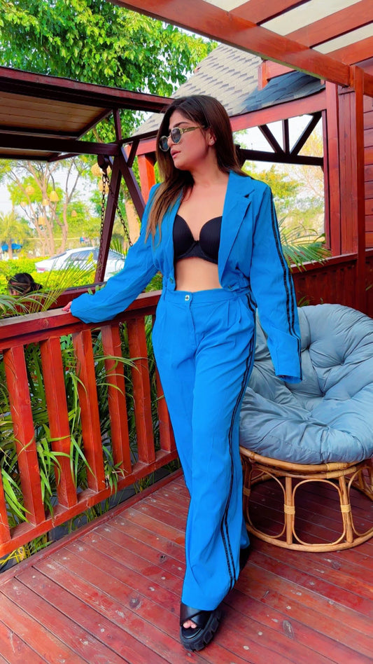 Crop Jacket Style Co- Ord Set FC1263