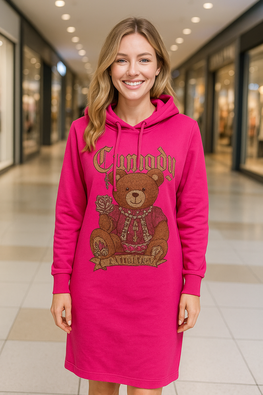 Teddy Embedded Winter Dress FC1421