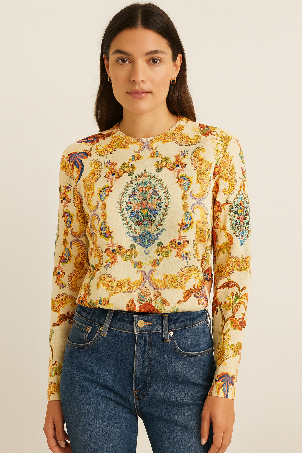 Geometric Printed Top FC1258