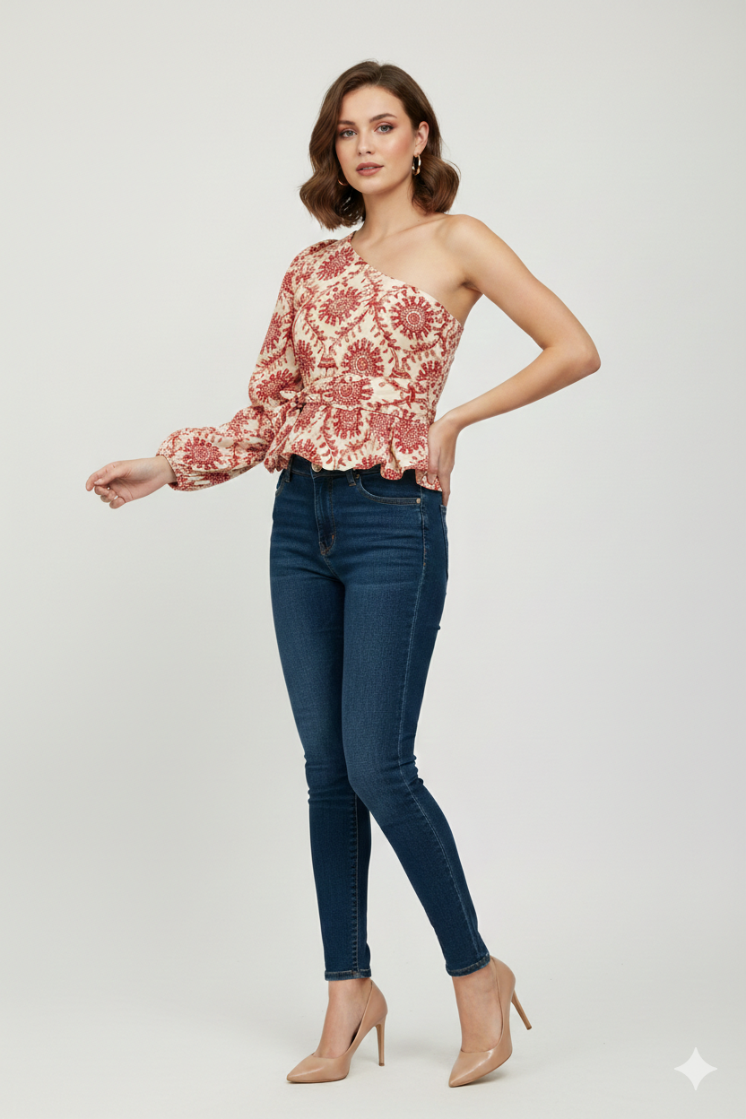 Beautiful One Shoulder Top Fc1274