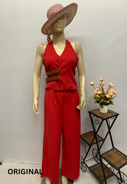 Jumpsuit With Companion Belt