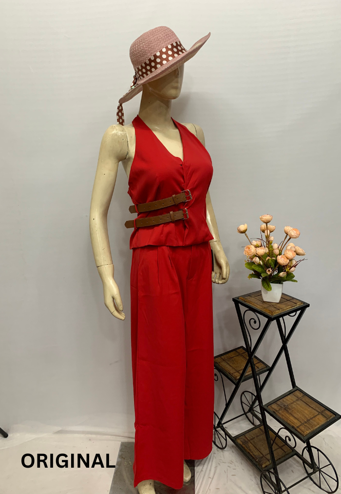 Jumpsuit With Companion Belt