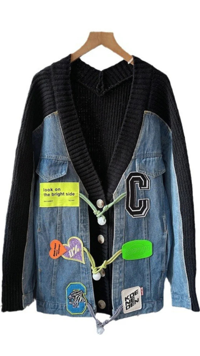 Knitted Denim Jacket FC1644