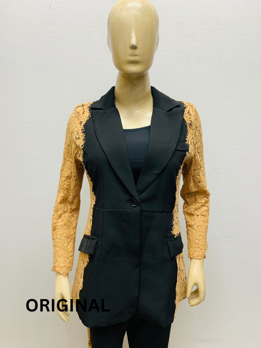 Lace Designed Blazer Set FC1538