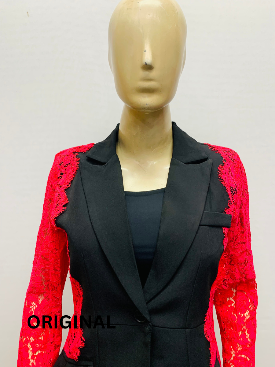 Lace Designed Blazer Set FC1538