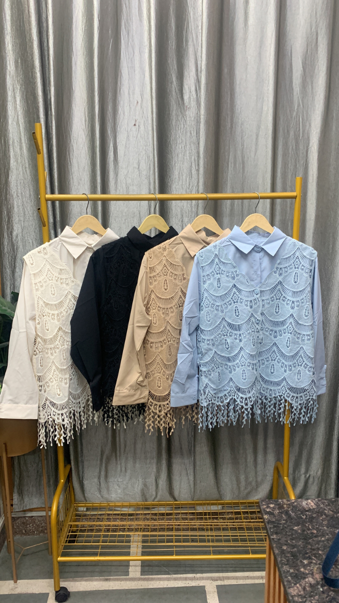 Lace Designed Koti With Plain Shirt FC2503