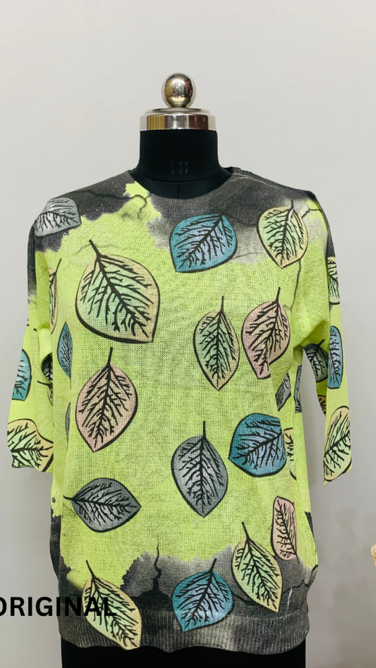 Leaf Printed Top