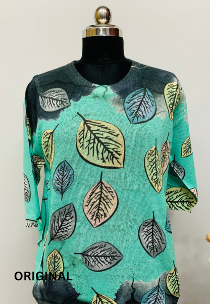 Leaf Printed Top