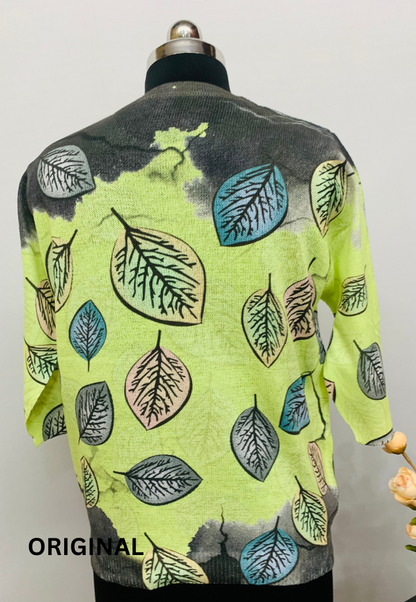 Leaf Printed Top