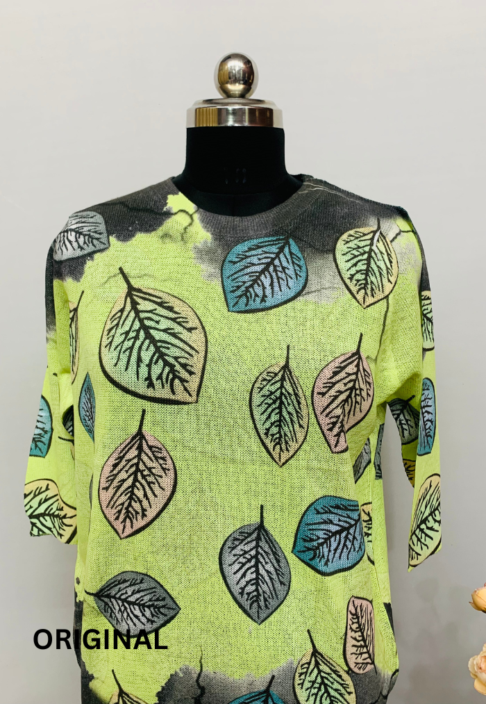 Leaf Printed Top