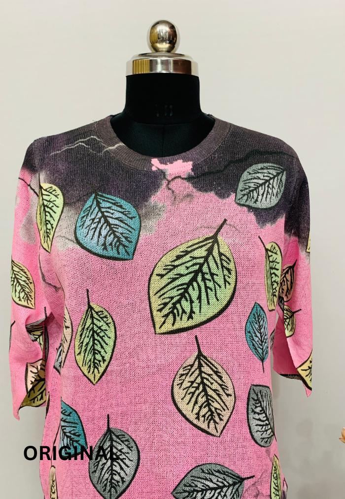 Leaf Printed Top