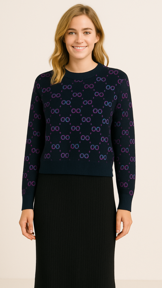 Long A- Line Dress With Printed Crop Shrug FC1951