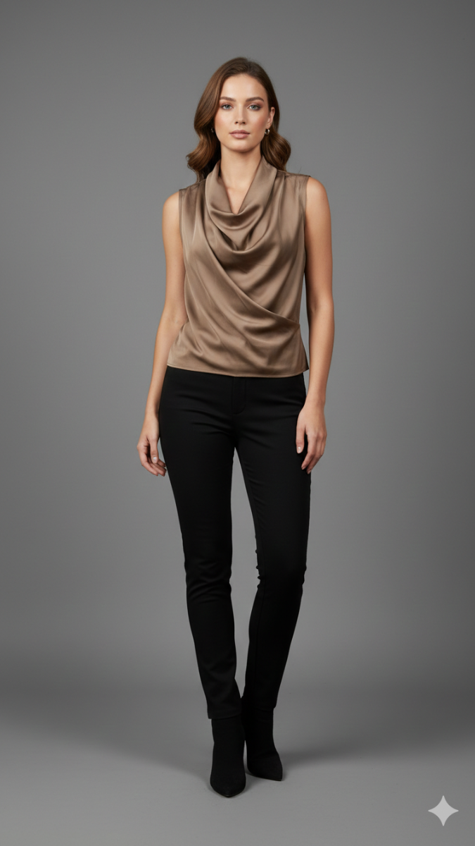 Loose Neckline Sleeveless Top FC2187