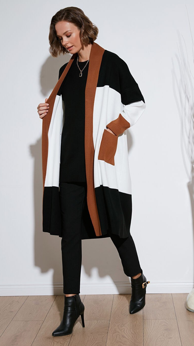 Loose Pant And Top With Long Shrug 3pc Coord Set FC2007