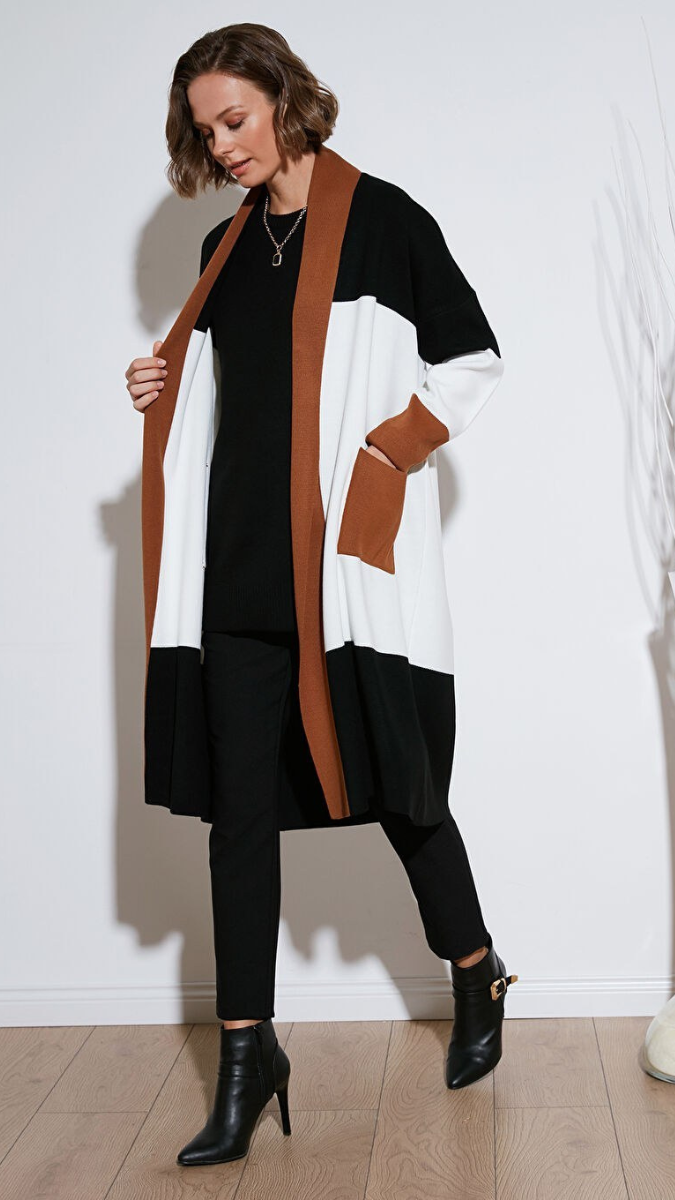 Loose Pant And Top With Long Shrug 3pc Coord Set FC2007