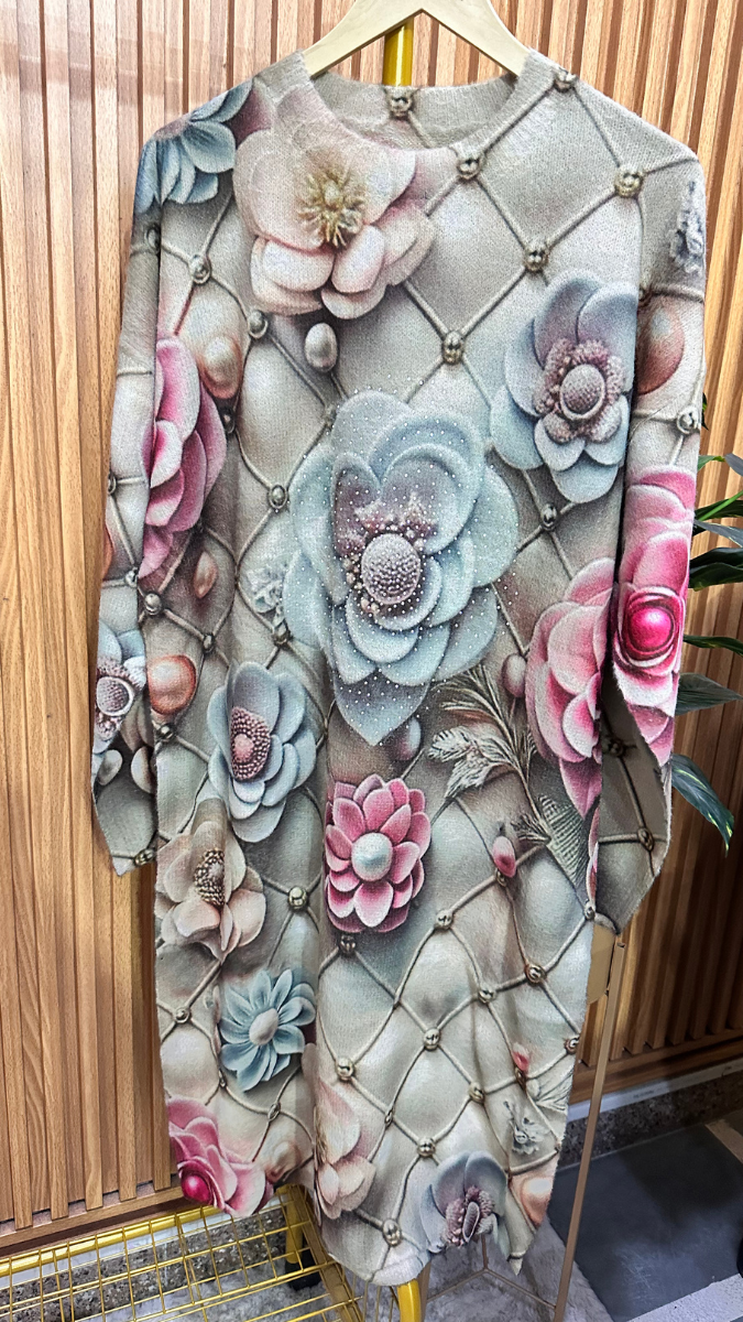 Loose Printed Midi Dress FC1959