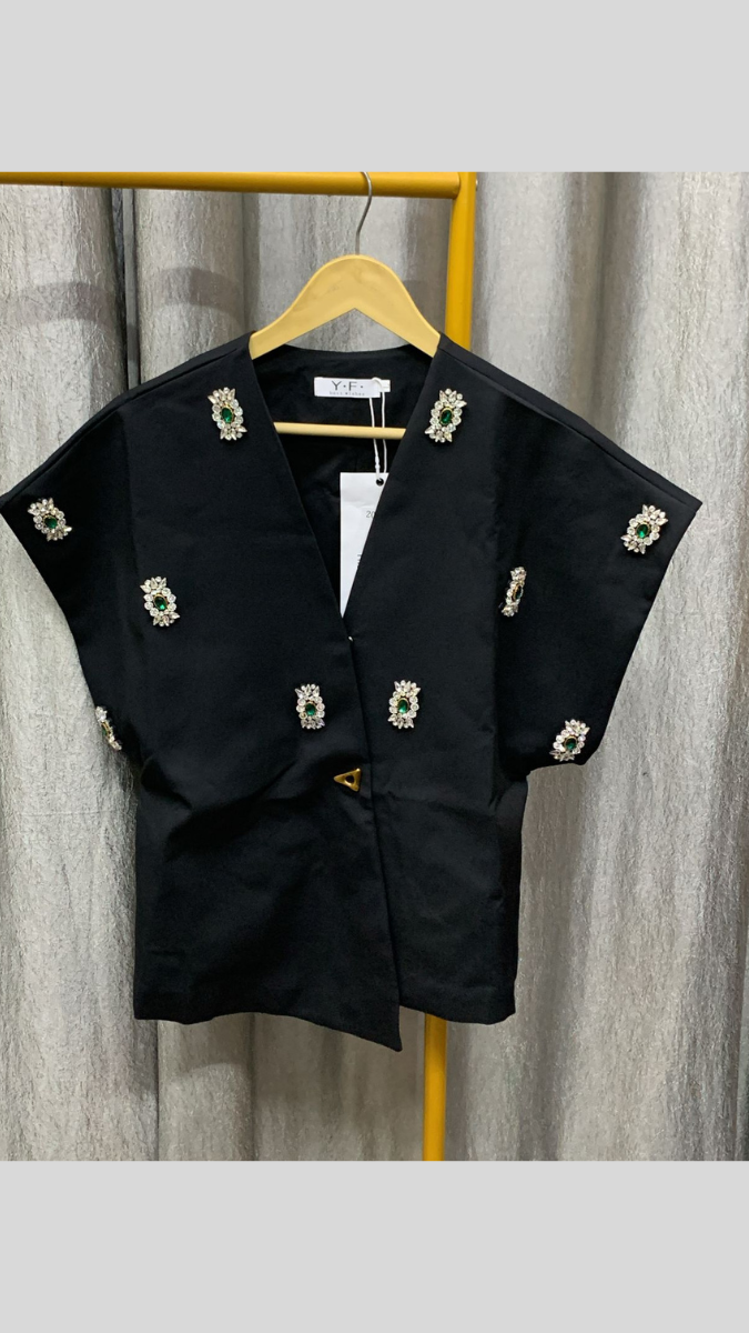 Luxury Emerald Embedded Top FC2325