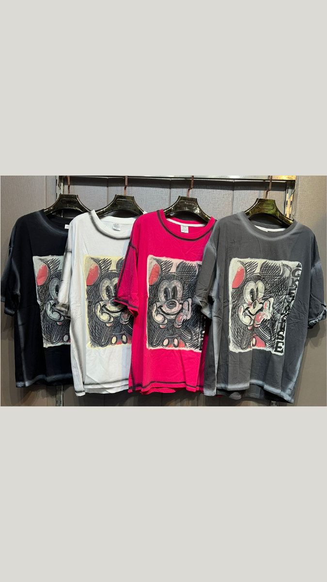 Mickey Mouse Sketch Printed Long t shirt FC2164