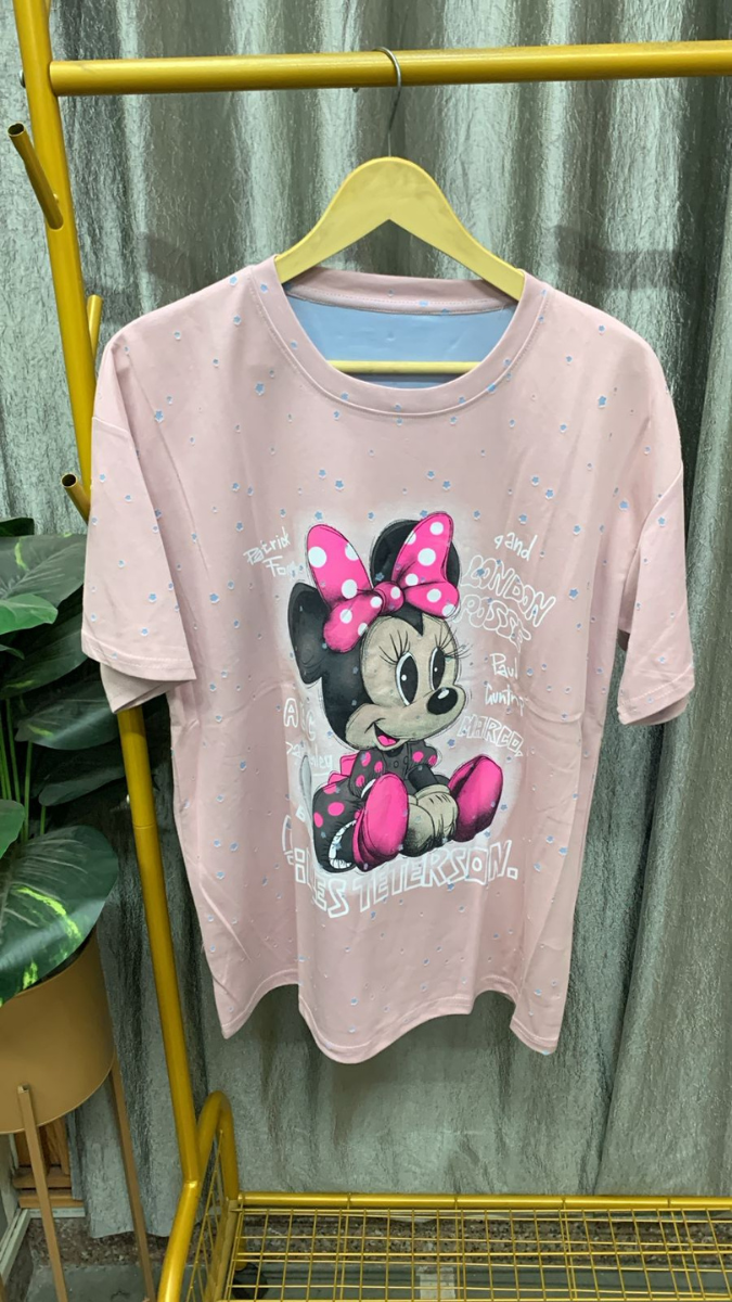 Minnie Printed Round Neck Top FC2461