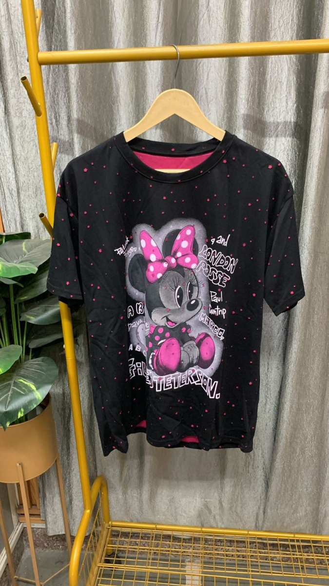Minnie Printed Round Neck Top FC2461