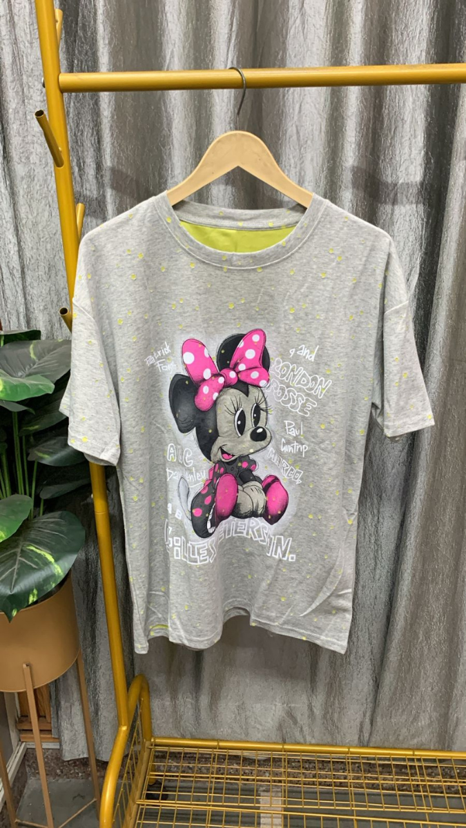 Minnie Printed Round Neck Top FC2461