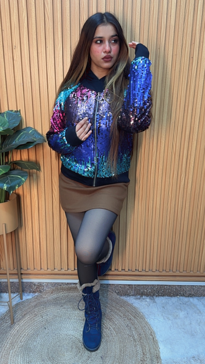 Multicolor Sequin Jacket FC2090