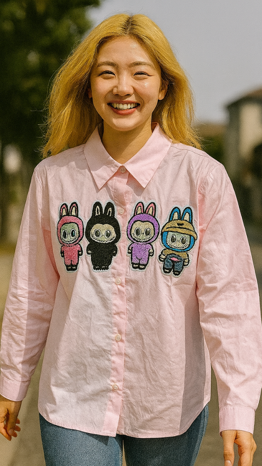 Multicolor Labubu Embedded Shirt FC1840
