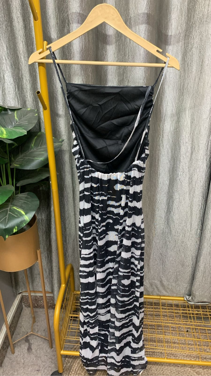 Multicolor Strap Sleeve Bodycon Dress FC2354