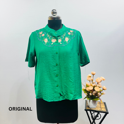 Neck Embroidery Shirt