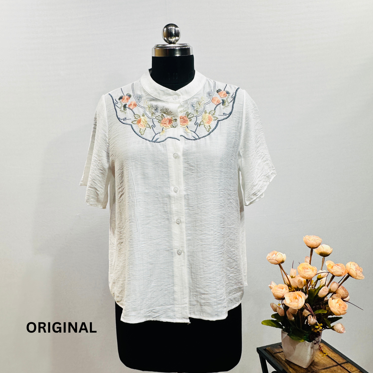 Neck Embroidery Shirt