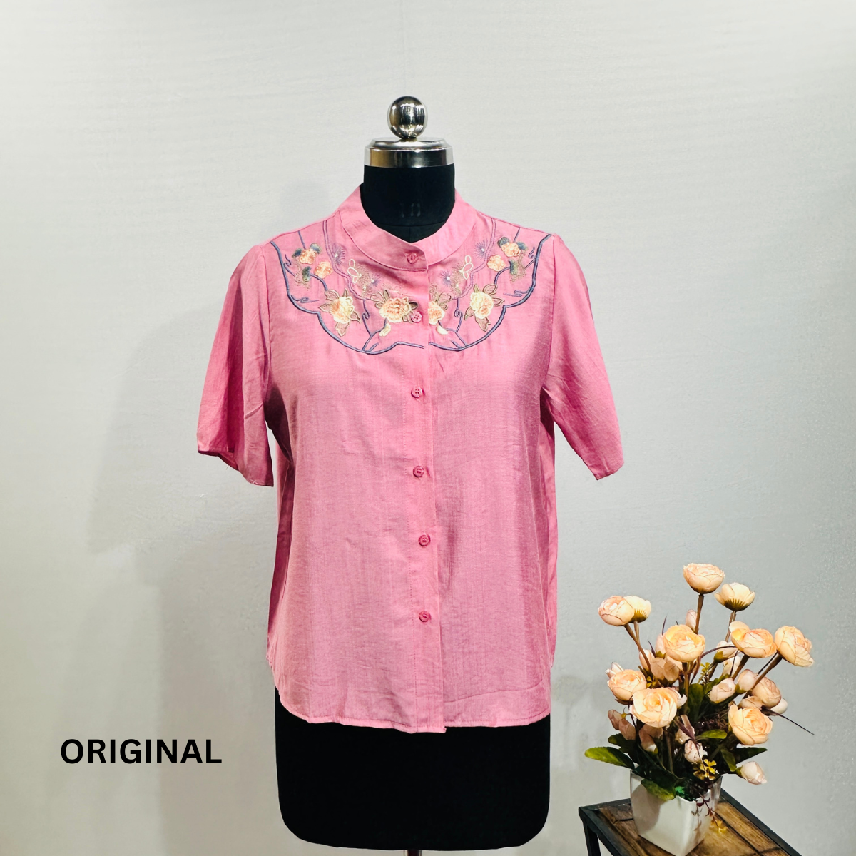 Neck Embroidery Shirt