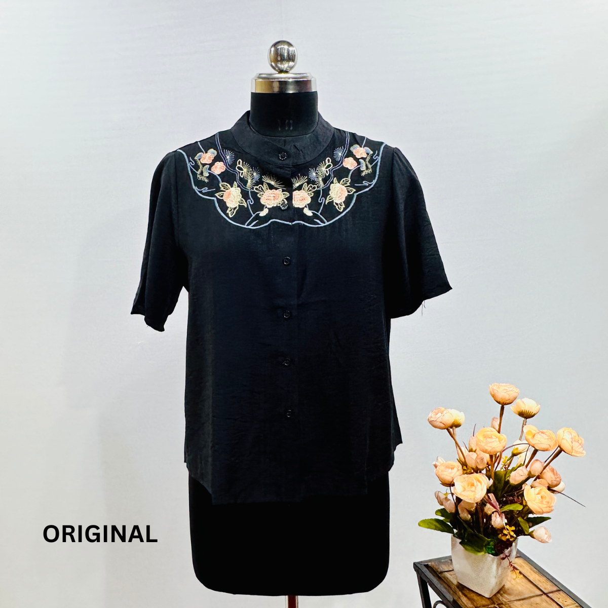 Neck Embroidery Shirt