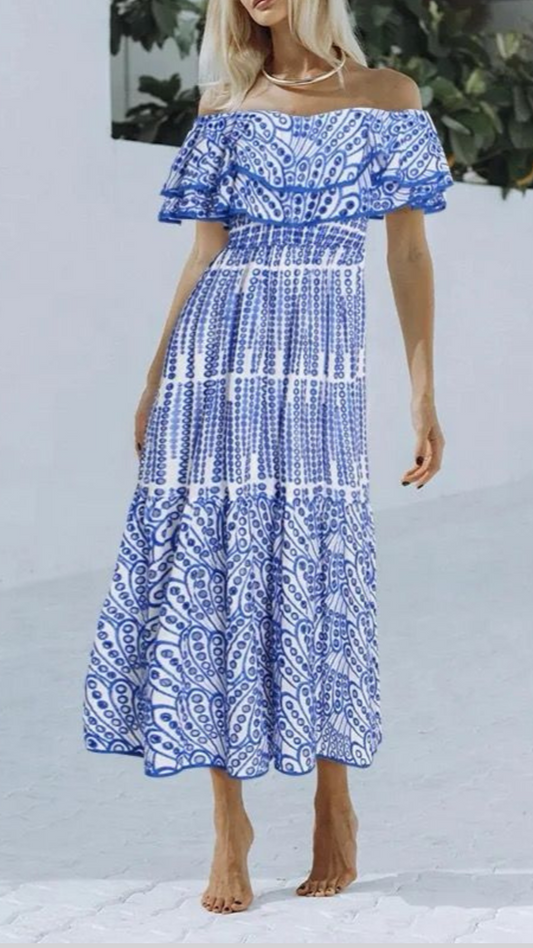 Off-Shoulder Maxi Dress