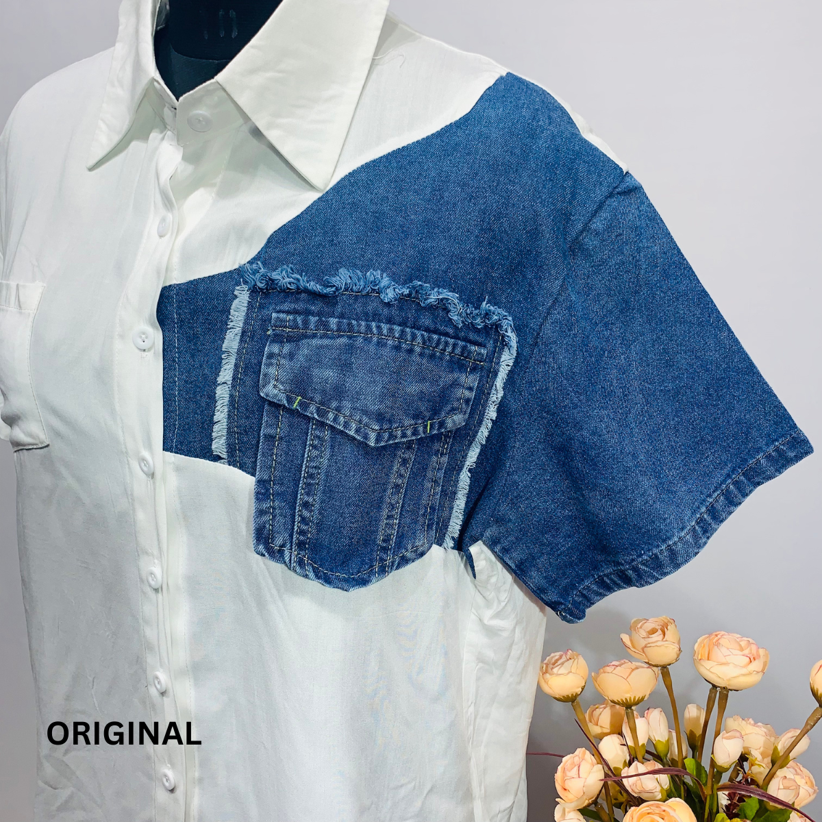 One Hand Denim T-Shirt 