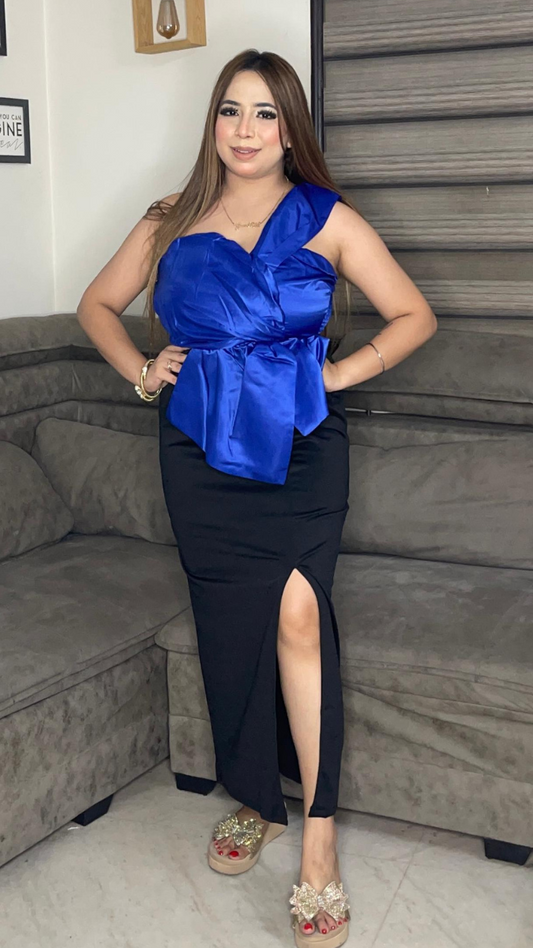 One Shoulder Peplum Dress FC1952