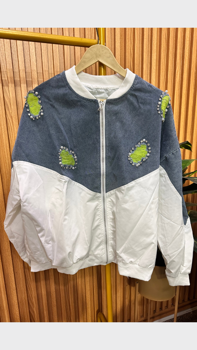 Pearl And Designed Rugged Jacket FC1961