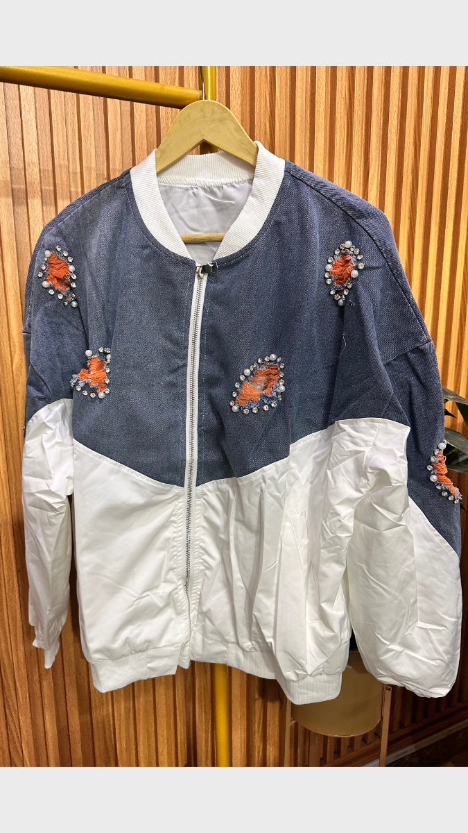 Pearl And Designed Rugged Jacket FC1961