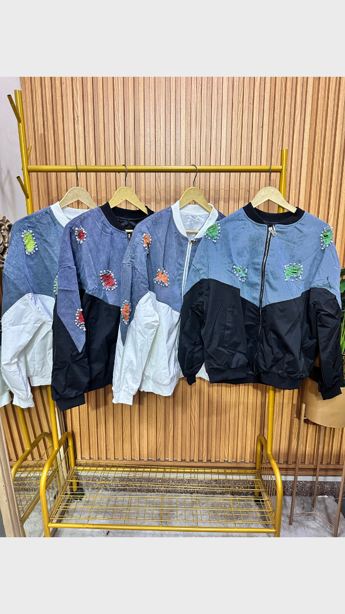 Pearl And Designed Rugged Jacket FC1961