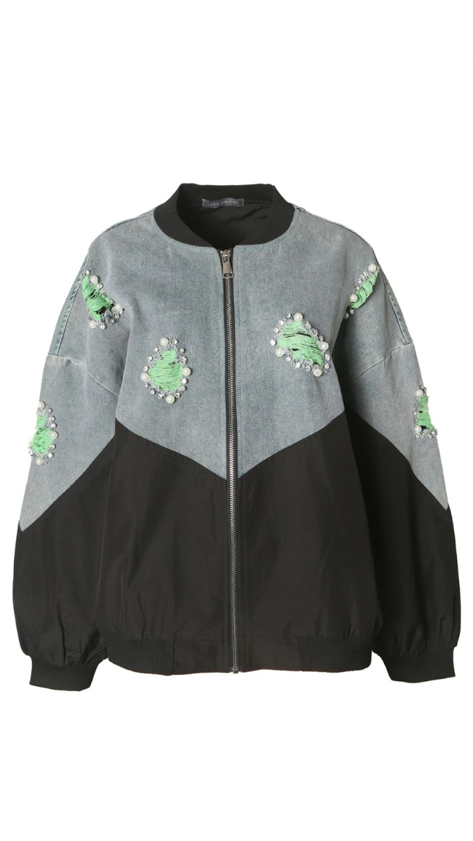 Pearl And Designed Rugged Jacket FC1961