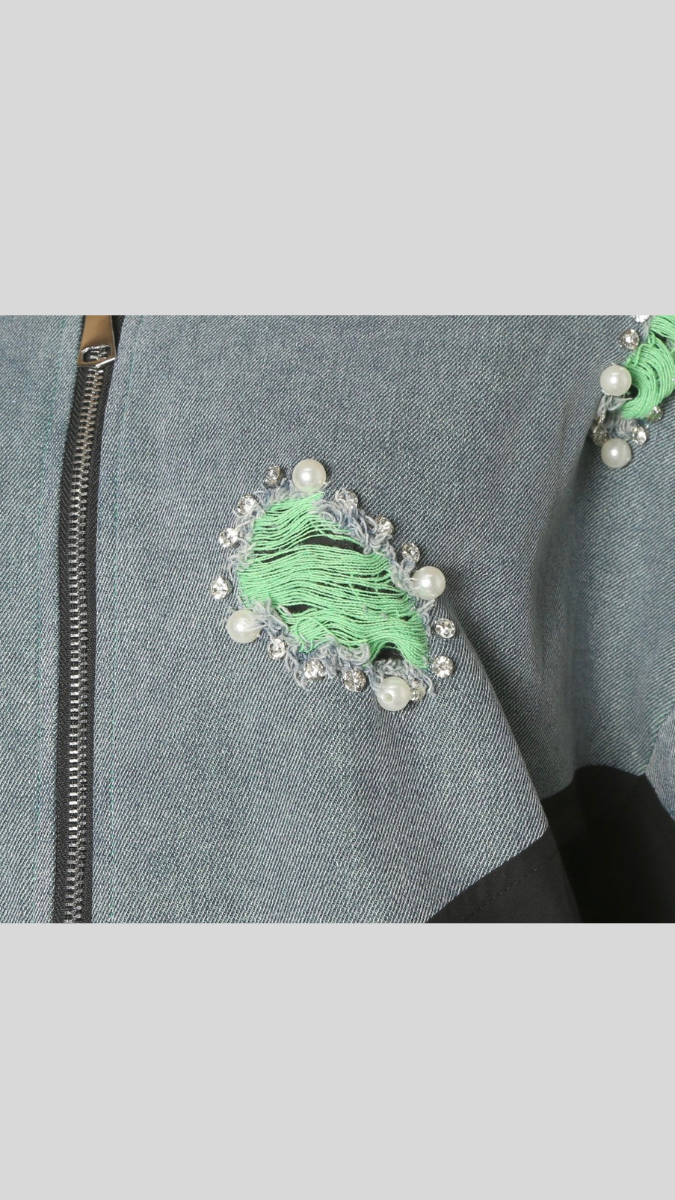 Pearl And Designed Rugged Jacket FC1961