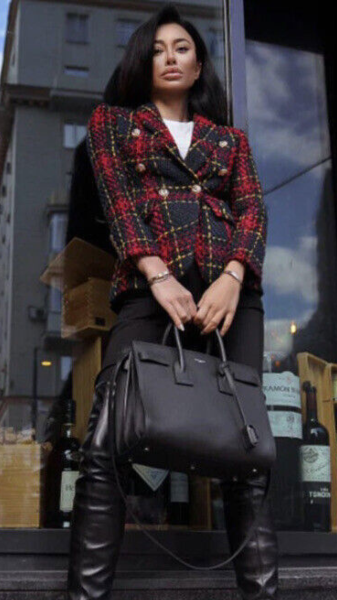 Plaid Coat For Women FC1747