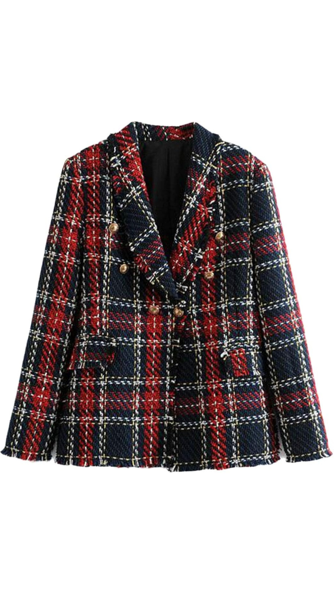 Plaid Coat For Women FC1747