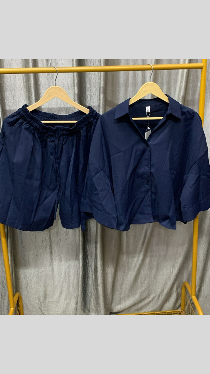 Plain Shirt And Short Coord Set FC2518