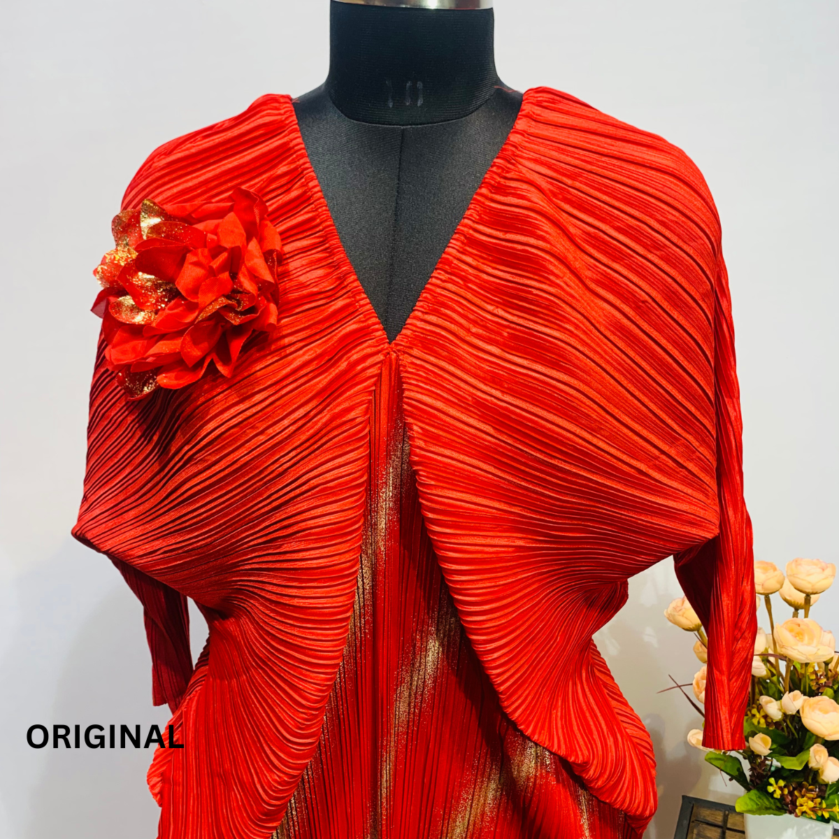 Pleated Kaftan dress