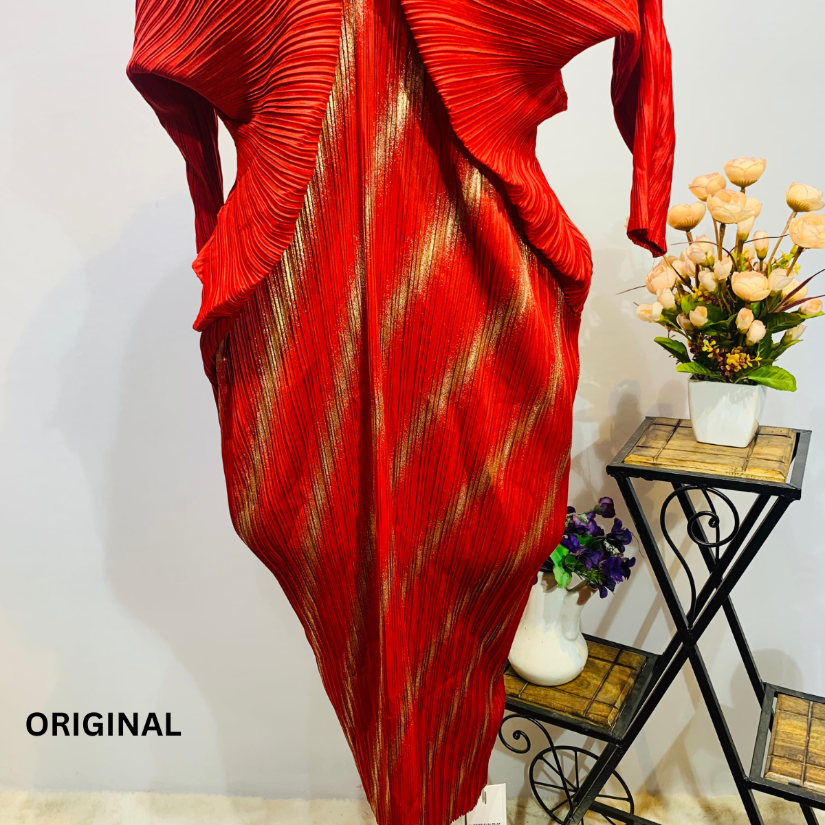 Pleated Kaftan dress